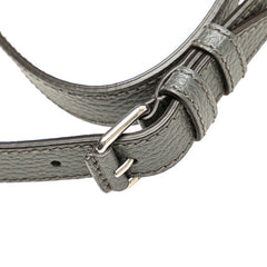 グッチ GGナイロン ウエストバッグ ボディバッグ 767934 グレー レザー エコナイロン メンズ GUCCI 【中古】