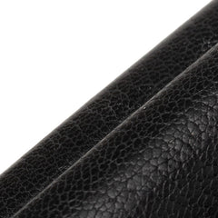 シャネル ラッキーフラワー ココマーク 三つ折り財布 ブラック レザー レディース CHANEL 【中古】