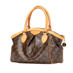 ルイ ヴィトン モノグラム ティヴォリPM ハンドバッグ M40143 ブラウン PVC レザー レディース LOUIS VUITTON 【中古】