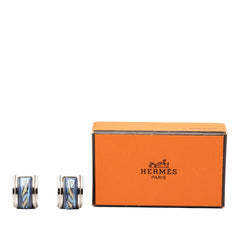 エルメス エマイユ 七宝焼き イルカ柄 イヤリング ゴールド マルチカラー メッキ レディース HERMES 【中古】
