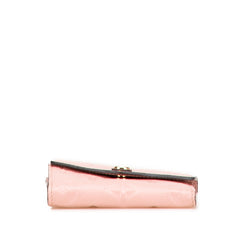 ルイ ヴィトン モノグラム アンプラント ポルトフォイユ ゾエ 二つ折り財布 M62936 ローズプードル ピンク レザー レディース LOUIS VUITTON 【中古】