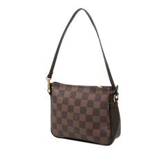 ルイ ヴィトン ダミエ トゥルース メイクアップ アクセサリーポーチ ハンドバッグ N51982 ブラウン PVC レザー レディース LOUIS VUITTON 【中古】
