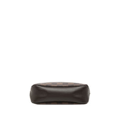 ルイ ヴィトン ダミエ トゥルース メイクアップ アクセサリーポーチ ハンドバッグ N51982 ブラウン PVC レザー レディース LOUIS VUITTON 【中古】