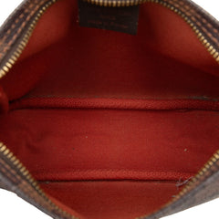 ルイ ヴィトン ダミエ トゥルース メイクアップ アクセサリーポーチ ハンドバッグ N51982 ブラウン PVC レザー レディース LOUIS VUITTON 【中古】