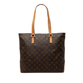ルイ ヴィトン モノグラム カバメゾ ショルダーバッグ トートバッグ M51151 ブラウン PVC レザー レディース LOUIS VUITTON 【中古】