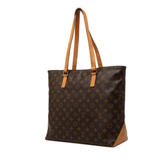 ルイ ヴィトン モノグラム カバメゾ ショルダーバッグ トートバッグ M51151 ブラウン PVC レザー レディース LOUIS VUITTON 【中古】