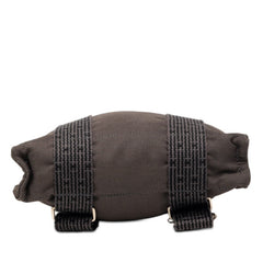 エルメス エールライン アドPM リュック バックパック ブラック グレー キャンバス レディース HERMES 【中古】
