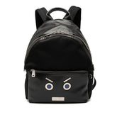 フェンディ フェイス リュック バックパック 7VZ012 ブラック レザー ナイロン レディース FENDI 【中古】