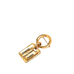 シャネル 31 RUE CAMBON PARIS プレート ブローチ ピンズ ゴールド メッキ レディース CHANEL 中古