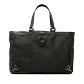 グッチ GGキャンバス アビー トートバッグ 293580 ブラック キャンバス レザー レディース GUCCI 中古