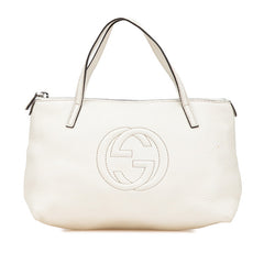 グッチ ソーホー ミニ ハンドバッグ 340618 オフホワイト レザー レディース GUCCI 【中古】