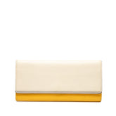 ルイ ヴィトン エピ ポルトフォイユ フロール 長財布 M60395 ホワイト イエロー レザー レディース LOUIS VUITTON 【中古】