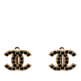 シャネル ココマーク イヤリング 01A刻印 ゴールド メッキ ラインストーン レディース CHANEL 【中古】