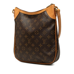 ルイ ヴィトン モノグラム オデオンPM 斜め掛け ショルダーバッグ M56390 ブラウン PVC レザー レディース LOUIS VUITTON 中古
