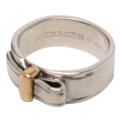 エルメス アルテミス リング 指輪 #51 SV925 シルバー Au750 レディース HERMES 【中古】