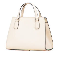 グッチ ソーホー インターロッキングG ハンドバッグ 607722 ホワイト アイボリー レザー レディース GUCCI 【中古】