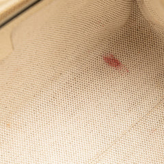 グッチ ソーホー インターロッキングG ハンドバッグ 607722 ホワイト アイボリー レザー レディース GUCCI 【中古】