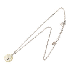 シャネル ココマーク ネックレス シルバー クリア メタル プラスチック ラインストーン レディース CHANEL 【中古】