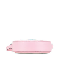 グッチ GGサイケデリック ショルダーバッグ 603938 ピンク ブラック マルチカラー PVC レザー レディース GUCCI 【中古】