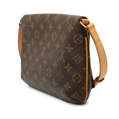 ルイ ヴィトン モノグラム ミュゼット タンゴ ショート ショルダーバッグ M51257 ブラウン PVC レザー レディース LOUIS VUITTON 【中古】