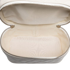 シャネル マトラッセ ココマーク チェーン ショルダーバッグ ハンドバッグ ホワイト クリア レザー ビニール レディース CHANEL 【中古】