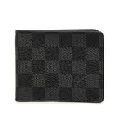 ルイ ヴィトン ダミエ グラフィット ポルトフォイユ パンス 二つ折り財布 N41623 ブラック PVC メンズ LOUIS VUITTON 【中古】