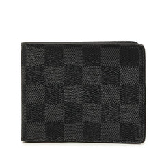 ルイ ヴィトン ダミエ グラフィット ポルトフォイユ パンス 二つ折り財布 N41623 ブラック PVC メンズ LOUIS VUITTON 【中古】