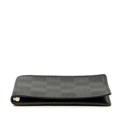 ルイ ヴィトン ダミエ グラフィット ポルトフォイユ パンス 二つ折り財布 N41623 ブラック PVC メンズ LOUIS VUITTON 【中古】