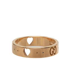 グッチ アイコン アモール リング 指輪 #9 K18YG イエローゴールド レディース GUCCI 中古