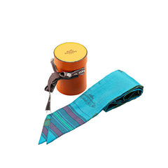 エルメス ツイリー スカーフ ブルー マルチカラー シルク レディース HERMES 【中古】