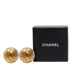シャネル ヴィンテージ ココマーク イヤリング ゴールド メッキ ラインストーン レディース CHANEL 【中古】