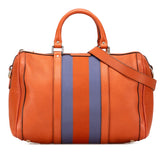 グッチ ハンドバッグ ショルダーバッグ 2WAY 247205 オレンジ ブルー レザー レディース GUCCI 【中古】