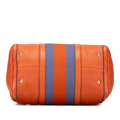 グッチ ハンドバッグ ショルダーバッグ 2WAY 247205 オレンジ ブルー レザー レディース GUCCI 【中古】