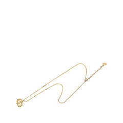 ディオール CDロゴ チェーン ペンダント ネックレス ゴールド メッキ レディース Dior 中古