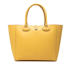 ロエベ アナグラム トートバッグ ハンドバッグ イエロー パープル レザー レディース LOEWE 中古