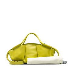 ロエベ パセオバッグ ハンドバッグ ショルダーバッグ 2WAY グリーン レザー レディース LOEWE 中古