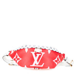 ルイ ヴィトン モノグラム ジャイアント バムバッグ ボディバッグ M44575 ルージュ レッド ホワイト PVC レザー レディース LOUIS VUITTON 【中古】