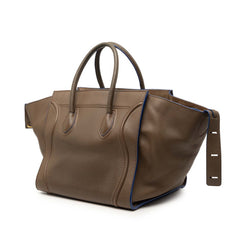 セリーヌ ラゲージ ファントム ハンドバッグ トートバッグ ブラウン レザー レディース CELINE 【中古】