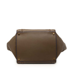 セリーヌ ラゲージ ファントム ハンドバッグ トートバッグ ブラウン レザー レディース CELINE 【中古】