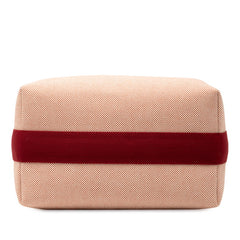 エルメス ブリッドアブラックGM ガブリオル ハンドバッグ テラコッタ オレンジ ホワイト レッド トワルアッシュ レディース HERMES 【中古】