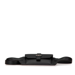 エルメス エラン ポケット 24 ウエストバッグ ブラック スイフト ヴォーエプソン レディース HERMES 【中古】