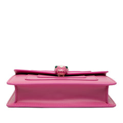 ブルガリ セルペンティ フォーエバー チェーンショルダーバッグ ピンク レザー レディース BVLGARI 【中古】