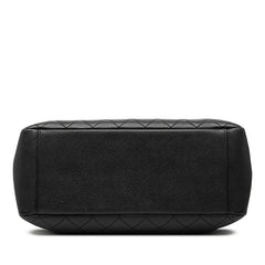 シャネル マトラッセ ココマーク チェーン トートバッグ ショルダーバッグ ブラック ゴールド キャビアスキン レディース CHANEL 【中古】