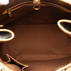 ルイ ヴィトン モノグラム バティニョール ヴェルティカル トートバッグ ショルダーバッグ M51153 ブラウン PVC レザー レディース LOUIS VUITTON 【中古】