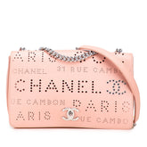 シャネル パンチング ココマーク チェーン ショルダーバッグ ピンク レザー レディース CHANEL 【中古】