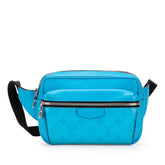 ルイ ヴィトン タイガラマ バムバッグ アウトドア ボディバッグ ウエストバッグ M30459 ラグーンブルー レザー レディース LOUIS VUITTON 【中古】