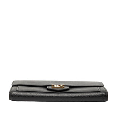 ルイ ヴィトン ポルトフォイユ ロックミー LVロゴ 長財布 M60861 ブラック レザー レディース LOUIS VUITTON 【中古】