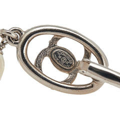 シャネル ココマーク イヤリング シルバー メタル ラインストーン フェイクパール レディース CHANEL 【中古】