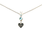 グッチ ハート スタッズ ラインストーン ネックレス シルバー メタル レディース GUCCI 【中古】