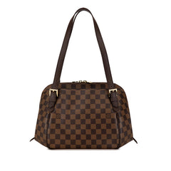 ルイ ヴィトン ダミエ ベレムMM ショルダーバッグ N51174 ブラウン PVC レザー レディース LOUIS VUITTON 【中古】